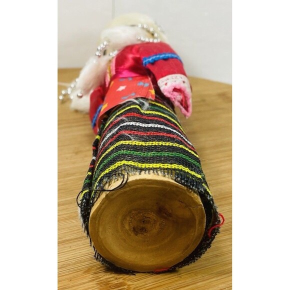 Chinese 9"H Handmade Collectible Minority Nationality Miniature Wooden Doll ! - Picture 5 of 6